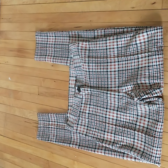 Free People Carnaby Plaid Pant in Orange Combo - Picture 2 of 6